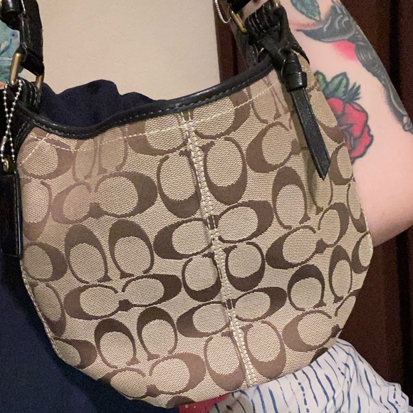 VINTAGE Coach Tan Brown CUTE Bucket Bag - Picture 9 of 16